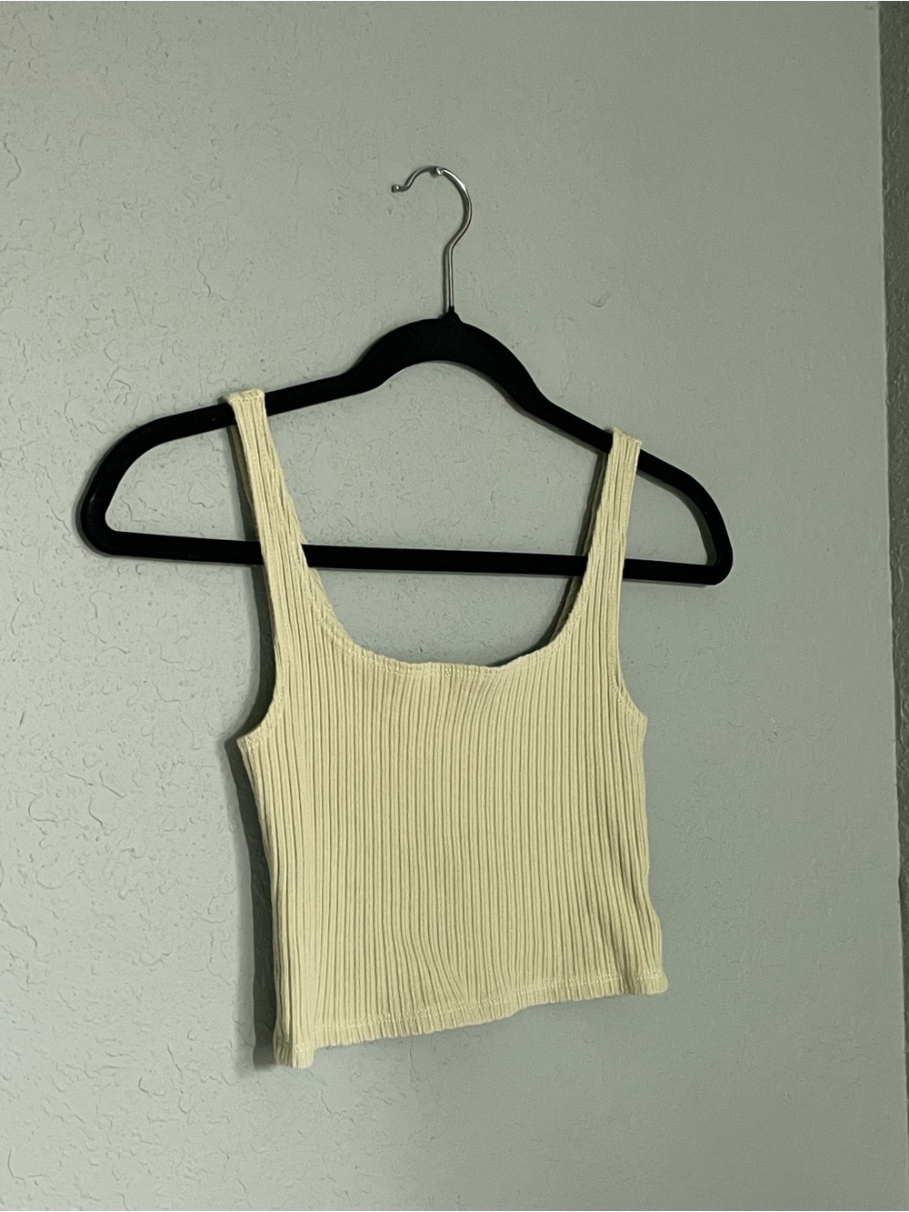 Reformation Julianna Ribbed Square Neck Cropped Tank Top Size XS Spearmint Green - Picture 5 of 9